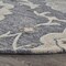 Homeroots 7 ft. Round Gray Floral Trellis Area Rug 396280 - alternate 6